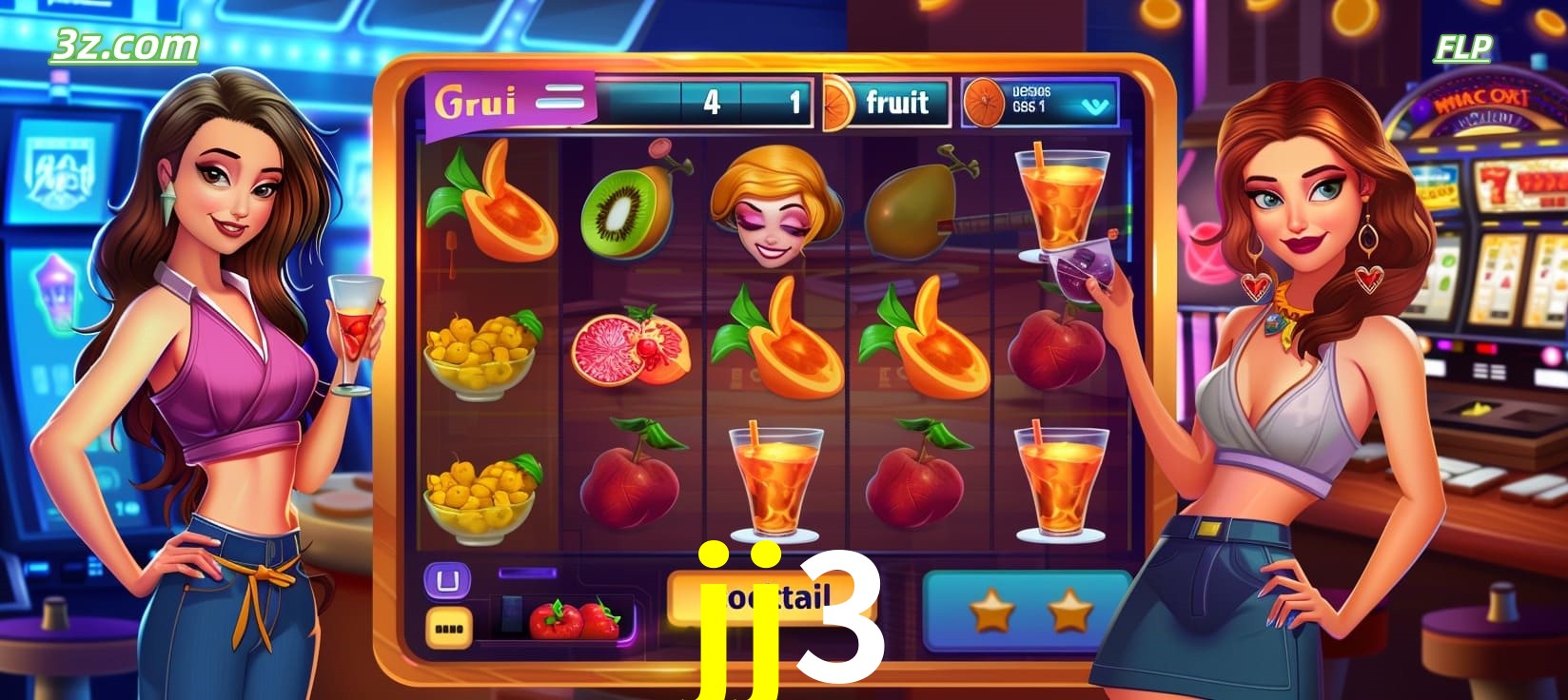 jj3 cassino online com caça-níqueis de frutas e coquetéis coloridos