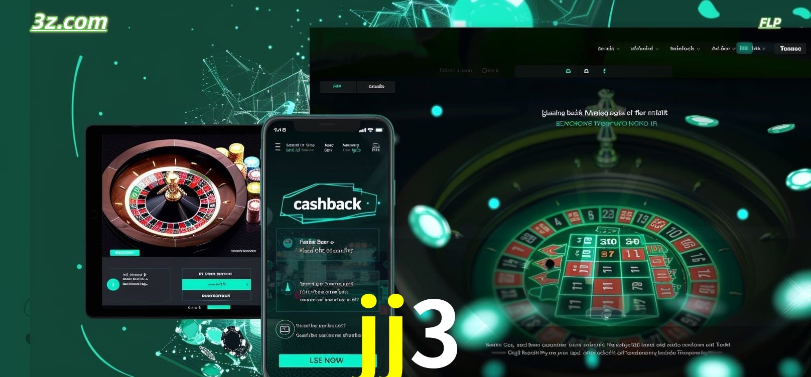 Jogue roleta em dispositivos móveis e desktop com jj3